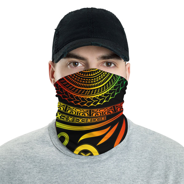 Custom Vanuatu Neck Gaiter Happy Independence Polynesian Proud To Be A Ni Van V2