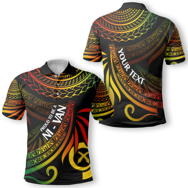 Custom Vanuatu Polo Shirt Happy Independence Polynesian Proud To Be A Ni Van V1