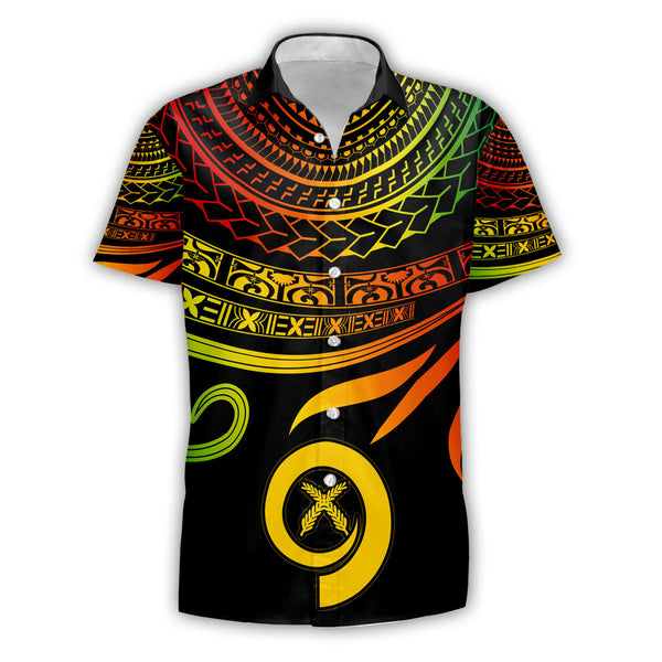 Custom Vanuatu Short Sleeve Shirt Happy Independence Polynesian Proud To Be A Ni Van V2