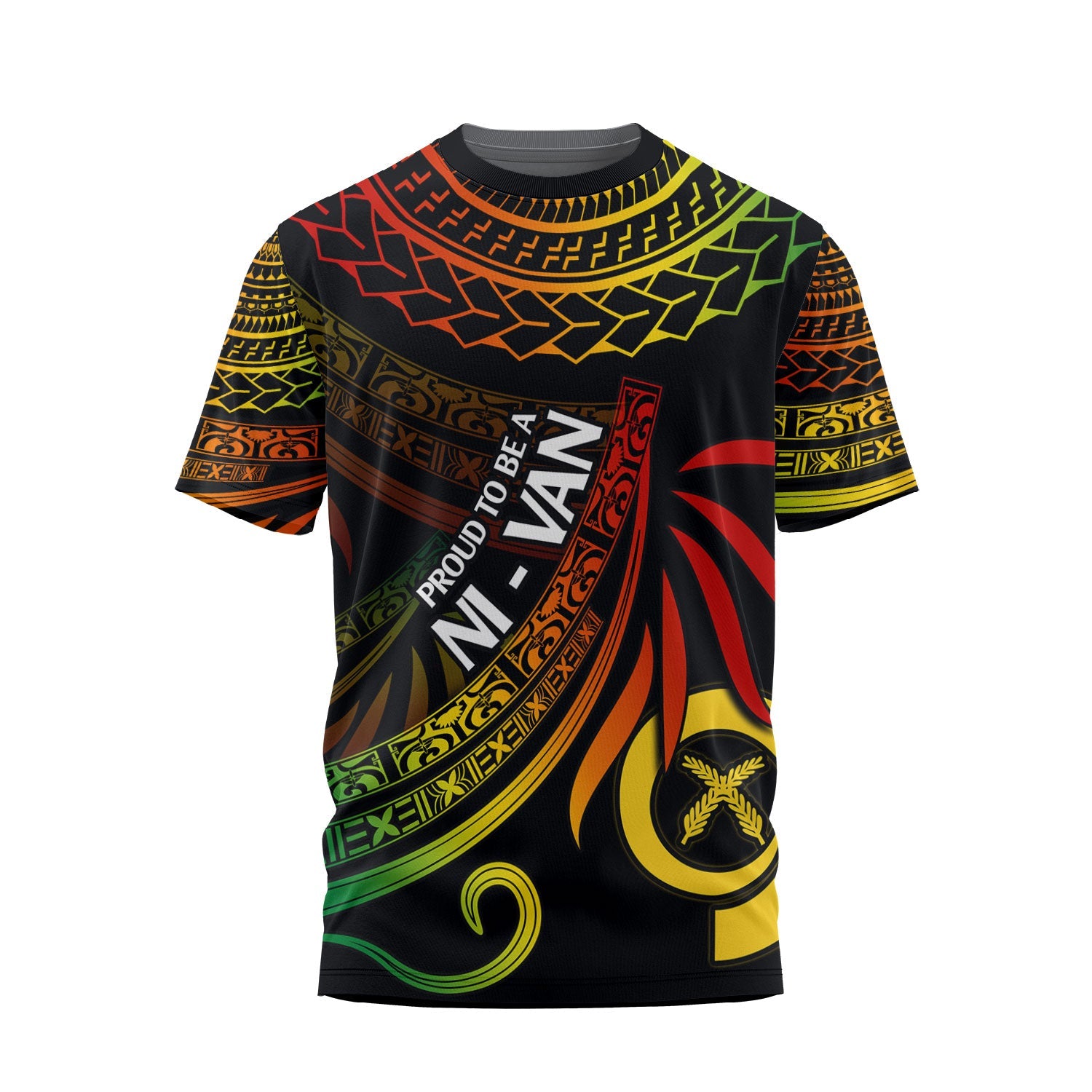 Custom Vanuatu T Shirt Happy Independence Polynesian Proud To Be A Ni Van V1