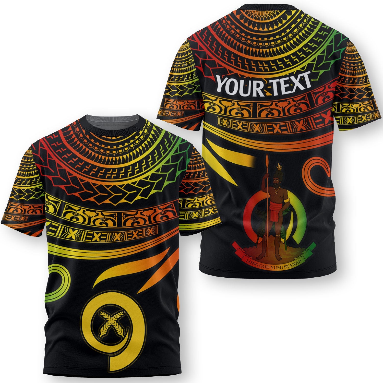 Custom Vanuatu T Shirt Happy Independence Polynesian Proud To Be A Ni Van V2