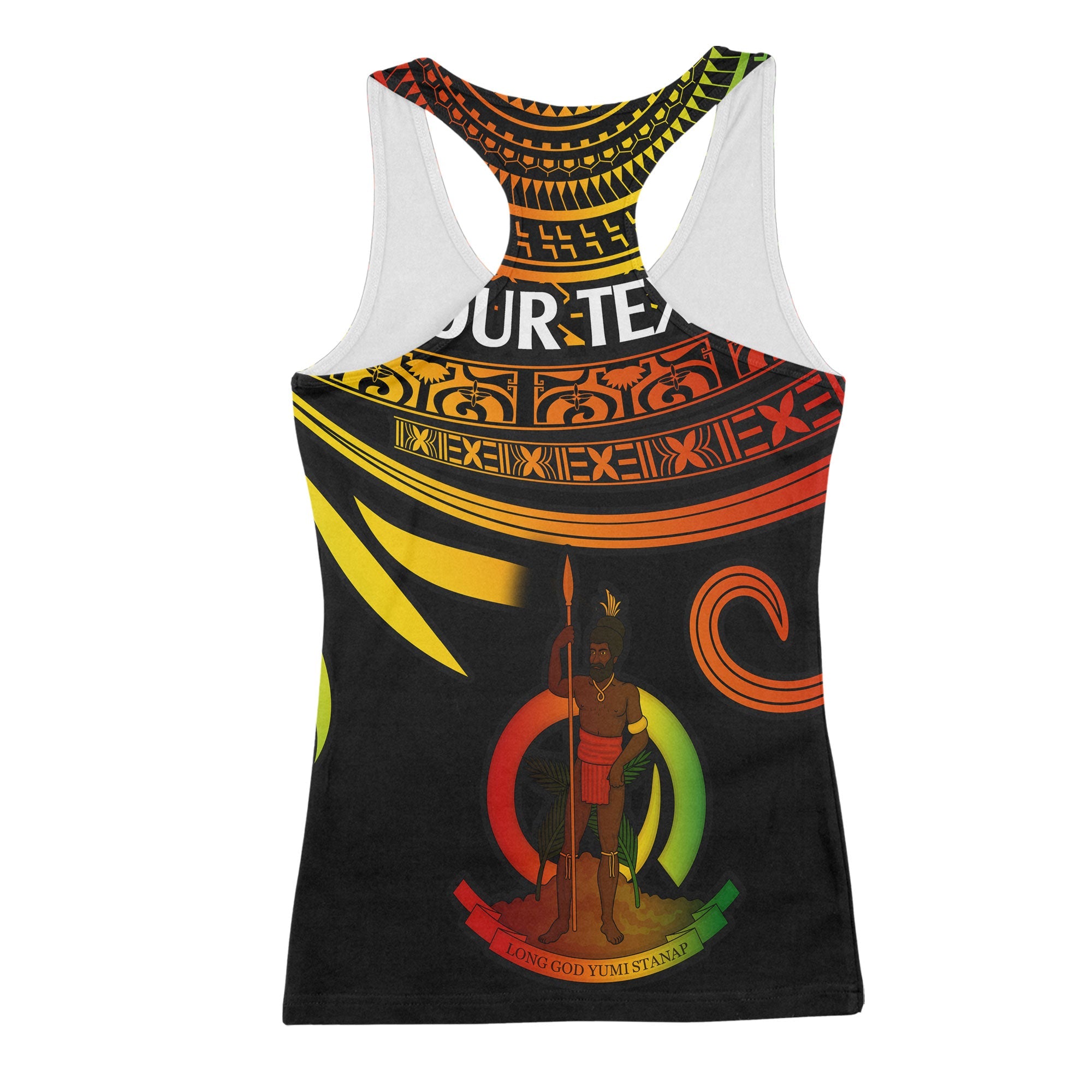 Custom Vanuatu Women Tank Top Happy Independence Polynesian Proud To Be A Ni Van V2