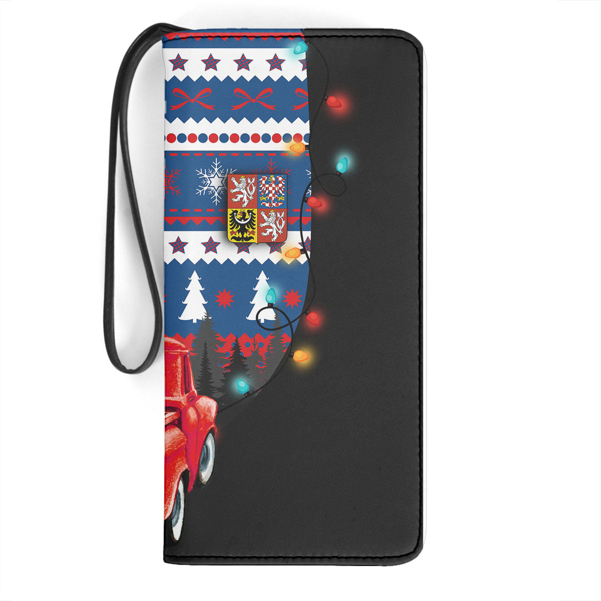 Czech Republic Clutch Purse Coat Of Arms Christmas Style