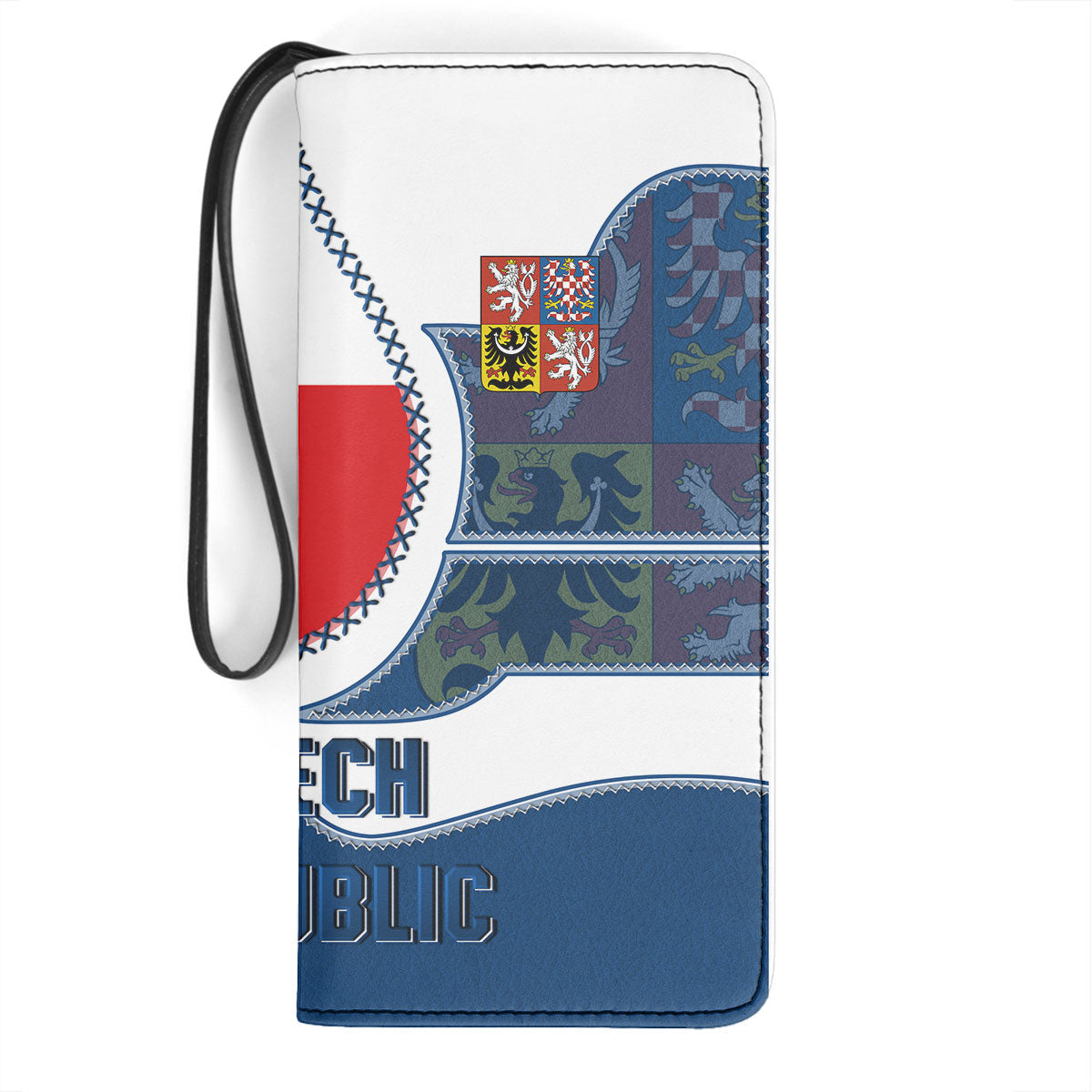 Czech Republic Clutch Purse Flag & Coat Of Arms Leather Style