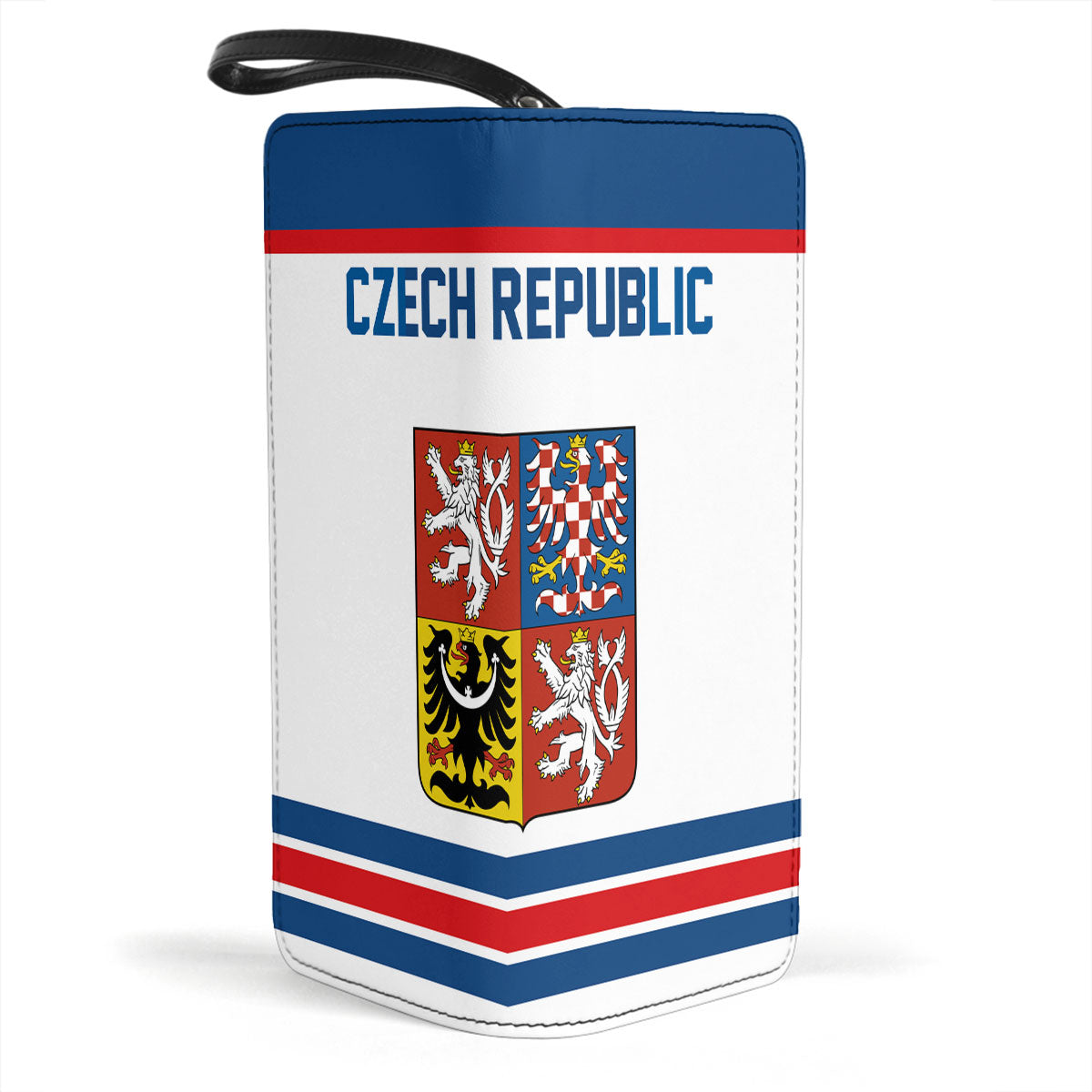 Czech Republic Clutch Purse Flag & Coat Of Arms Hockey Style