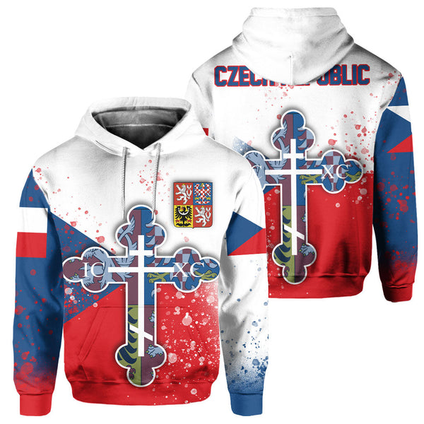 Czech Republic Hoodie Flag & Coat Of Arms Orthodox Style