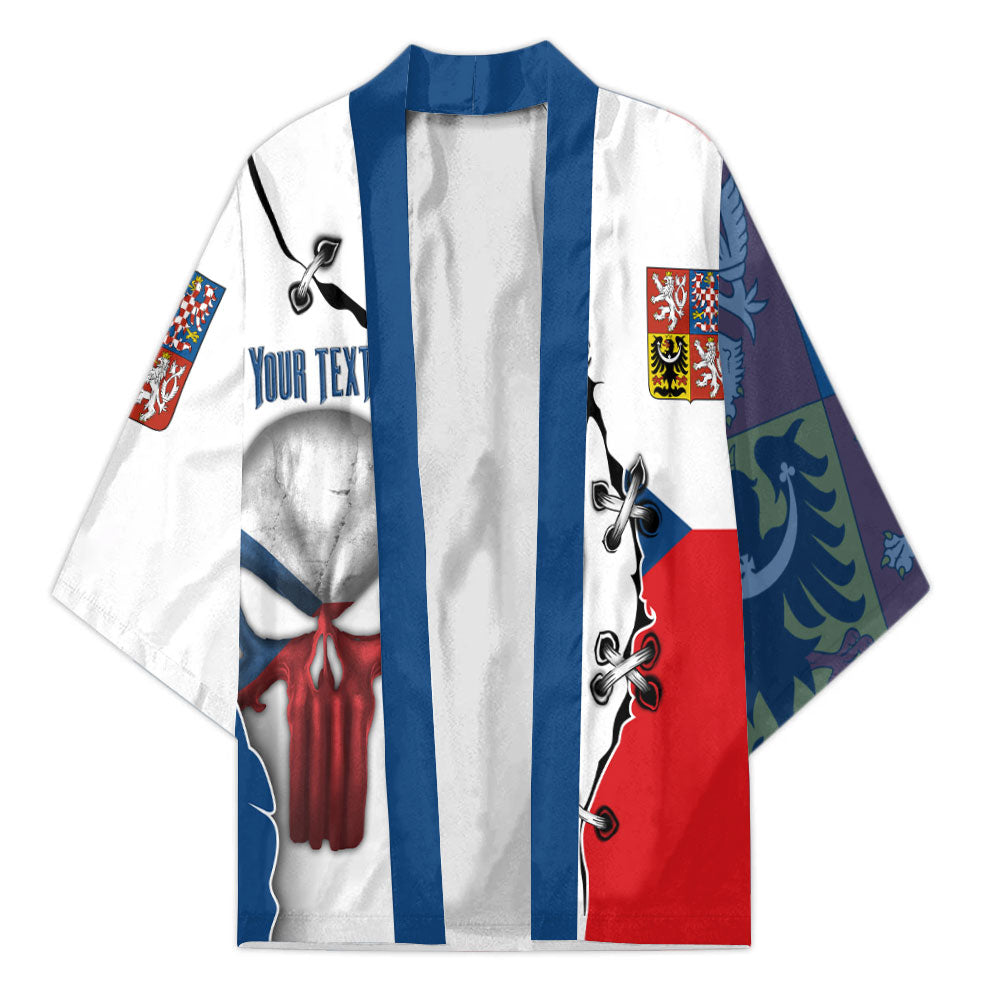 Czech Republic Kimono Flag & Coat Of Arms Skull Style