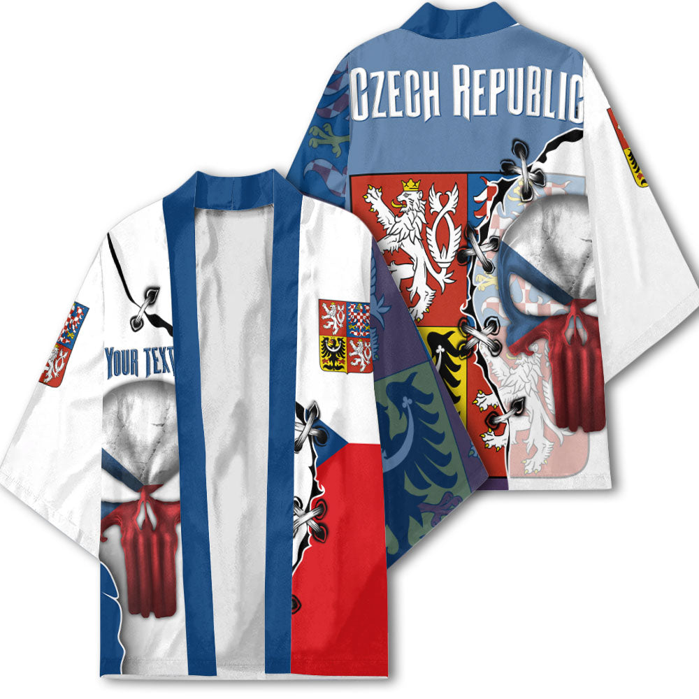 Czech Republic Kimono Flag & Coat Of Arms Skull Style