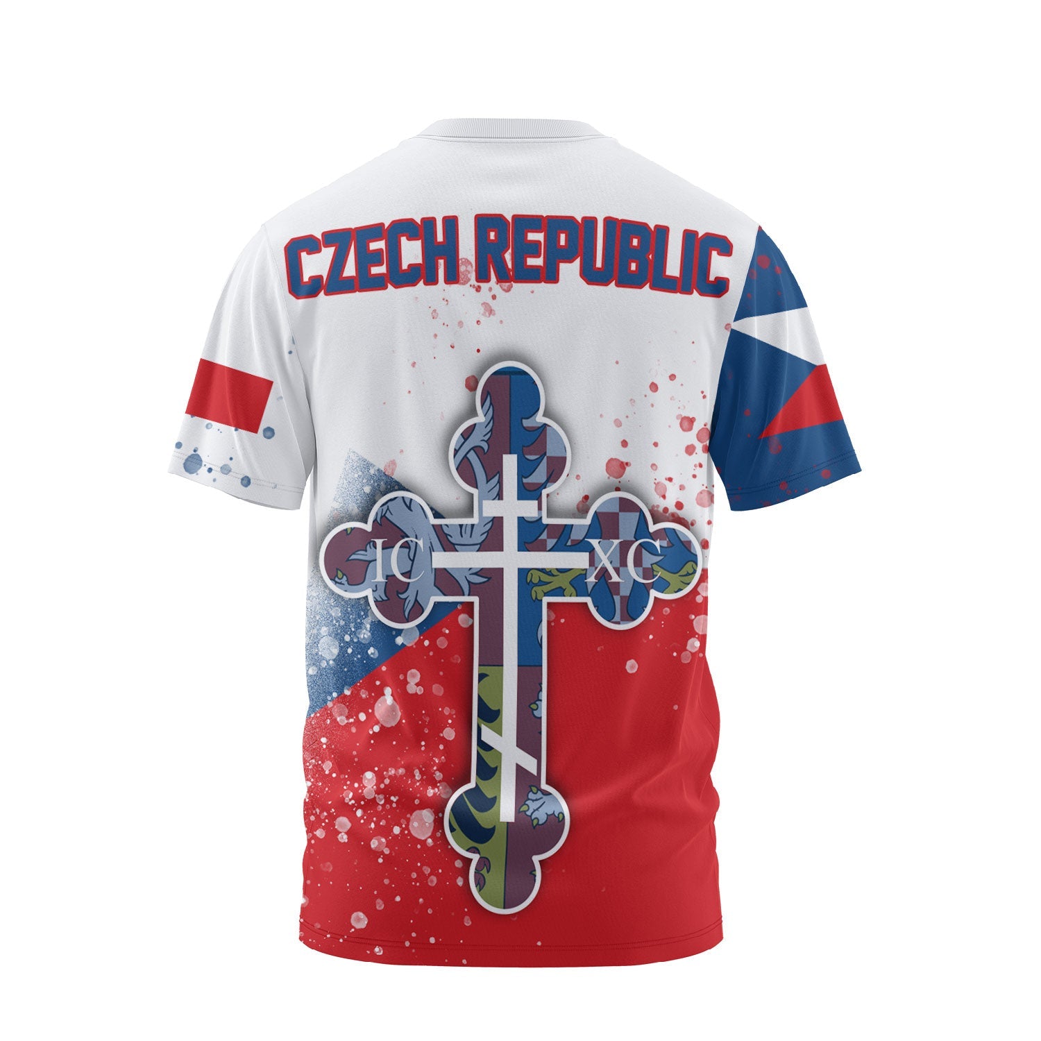 Czech Republic T Shirt Flag & Coat Of Arms Orthodox Style