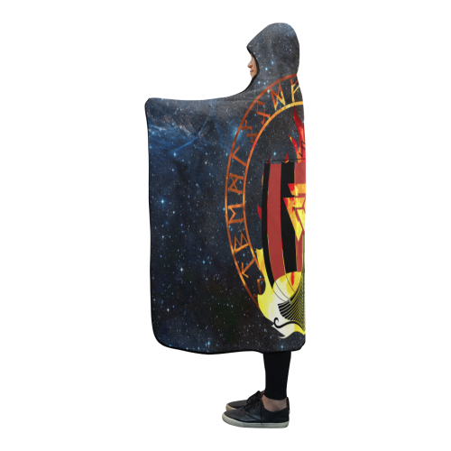 Viking Hooded Blanket Drakkar Warship Of 