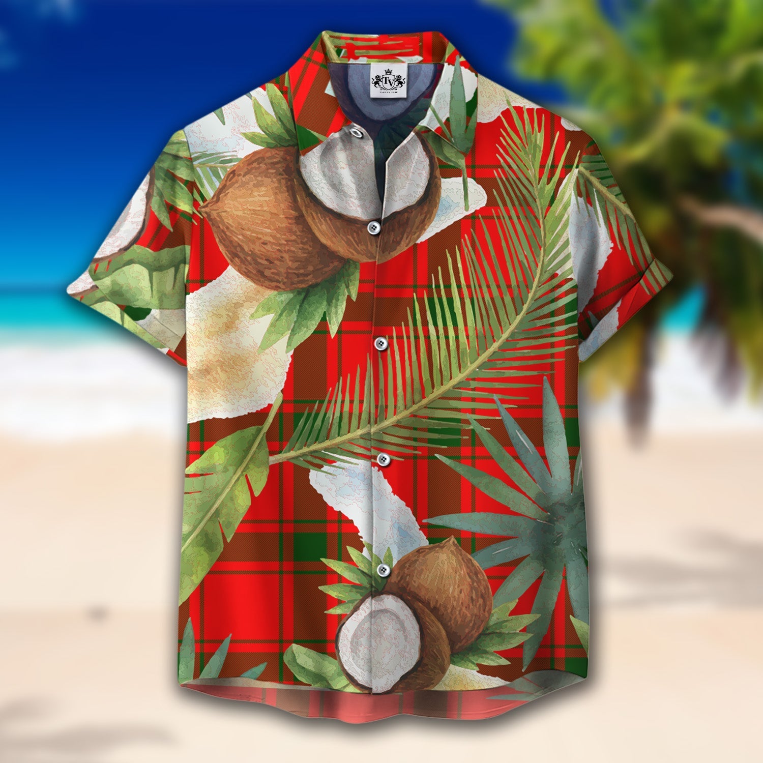 Scottish Tartan Darroch Clan Hawaiian Shirt Hibiscus - Tropical Garden Style