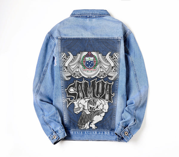 Samoa Warrior Denim Jacket