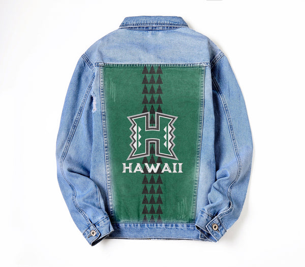 Hawaii Rainbow Warriors Rugby Denim Jacket