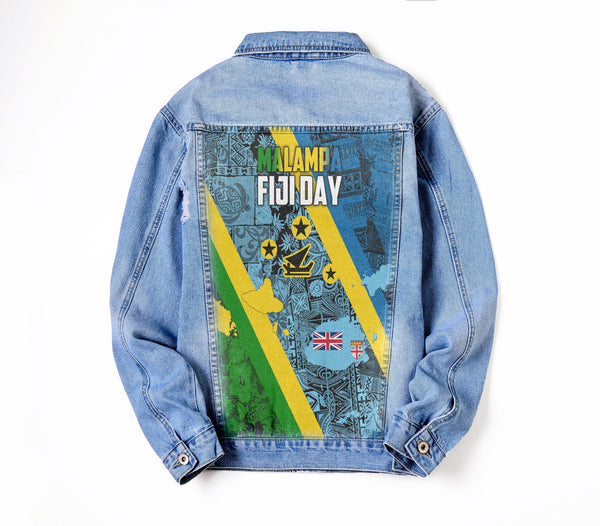 Malampa Fiji Day Denim Jacket