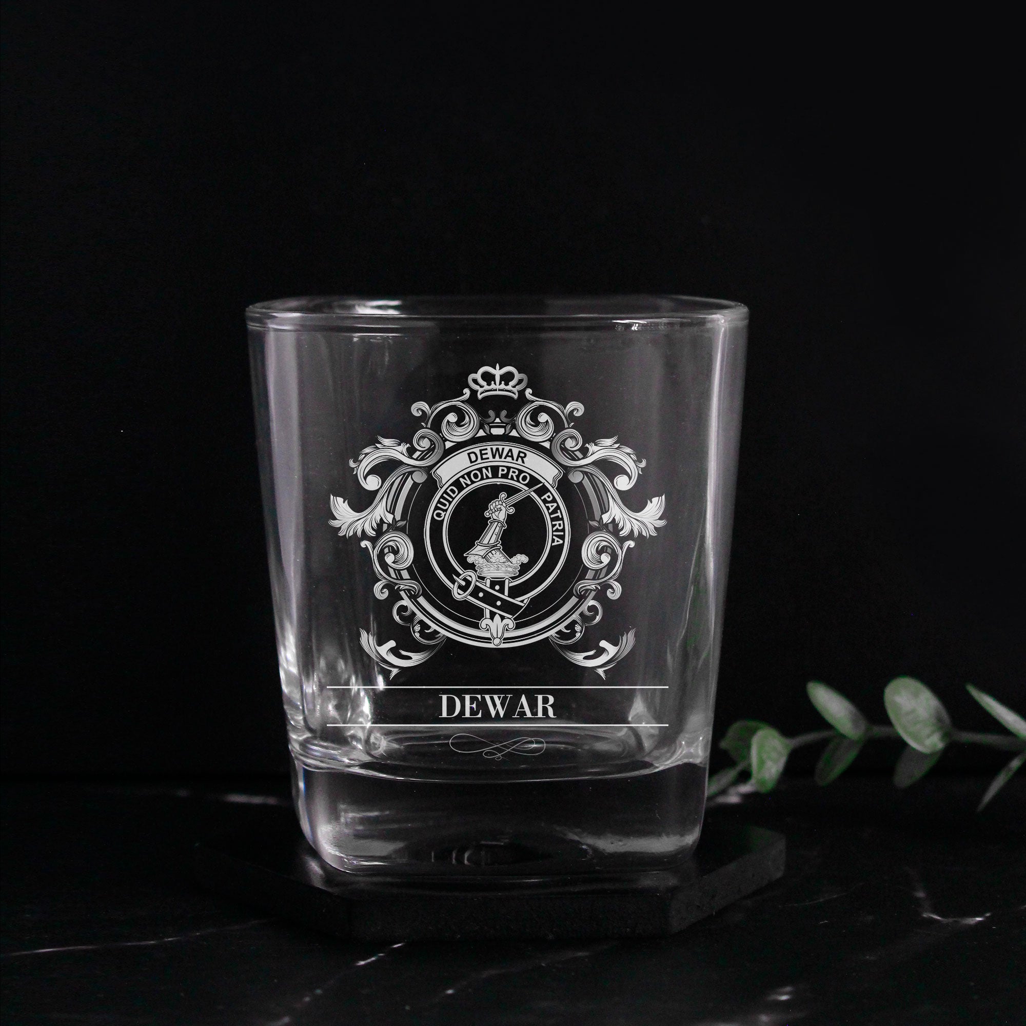 Dewar Tartan Clan Decanter Set