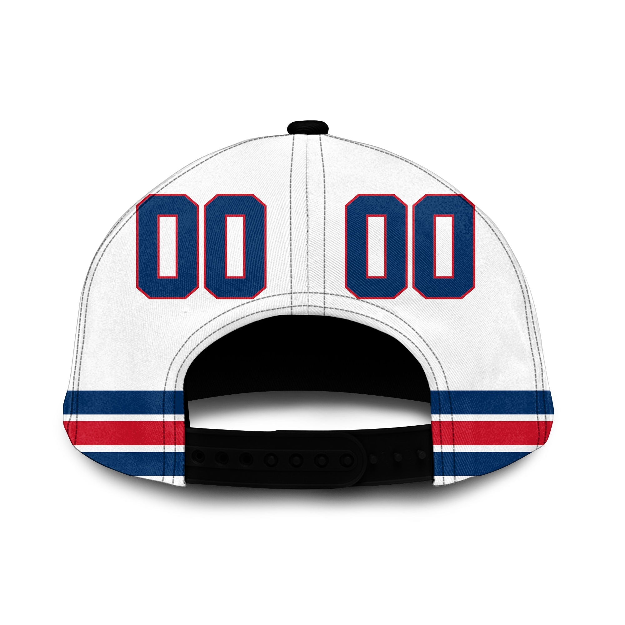 Dominican Republic Classic Cap Flag & Coat Of Arms Hockey Style