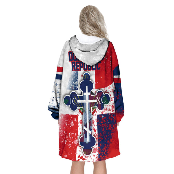 Dominican Republic Snug Hoodie Flag & Coat Of Arms Orthodox Style