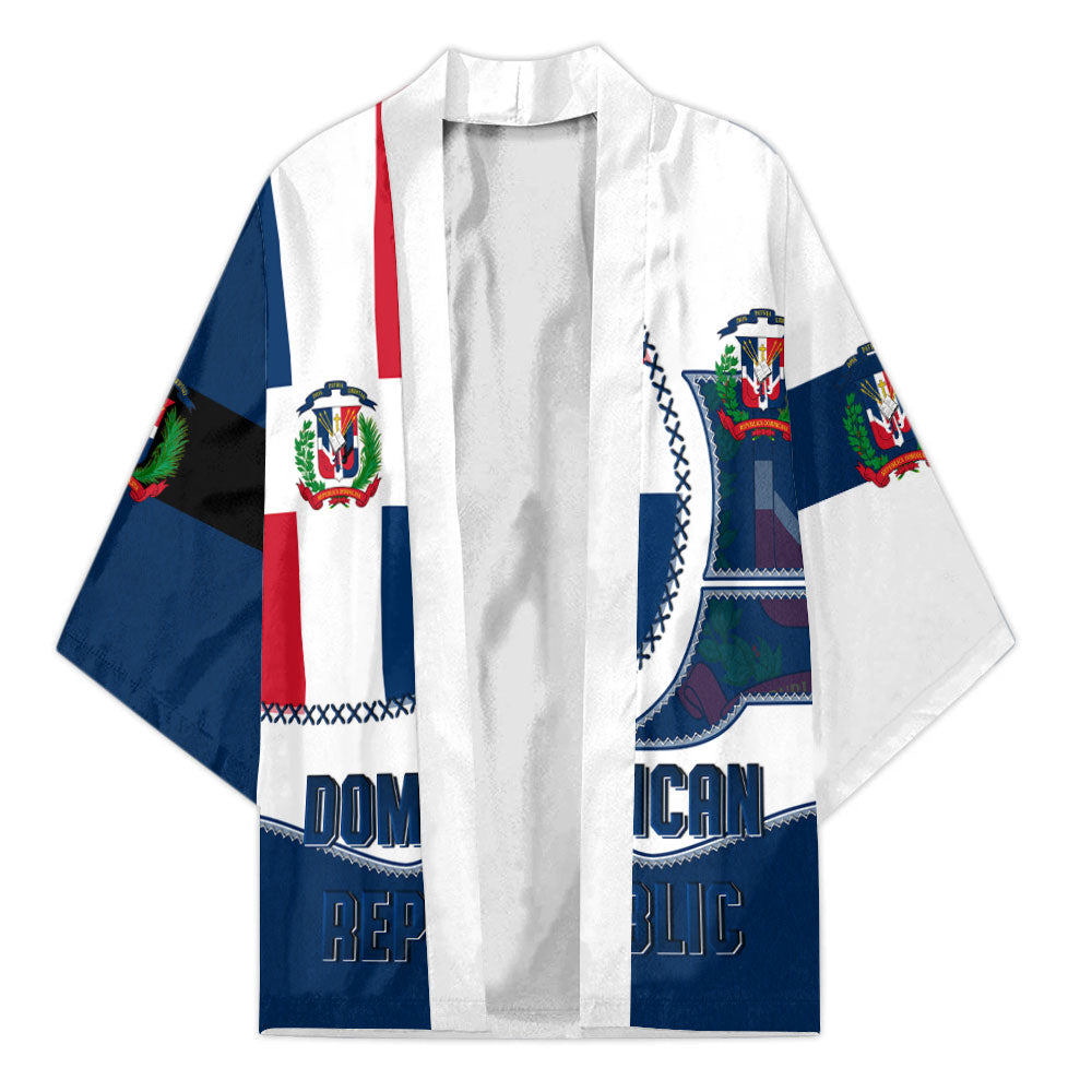 Dominican Republic Kimono Flag & Coat Of Arms Leather Style