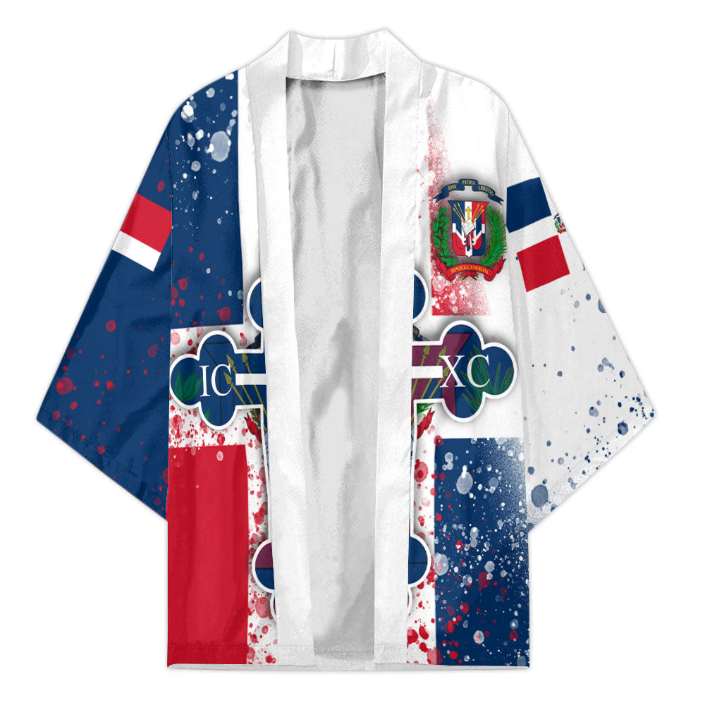 Dominican Republic Kimono Flag & Coat Of Arms Orthodox Style