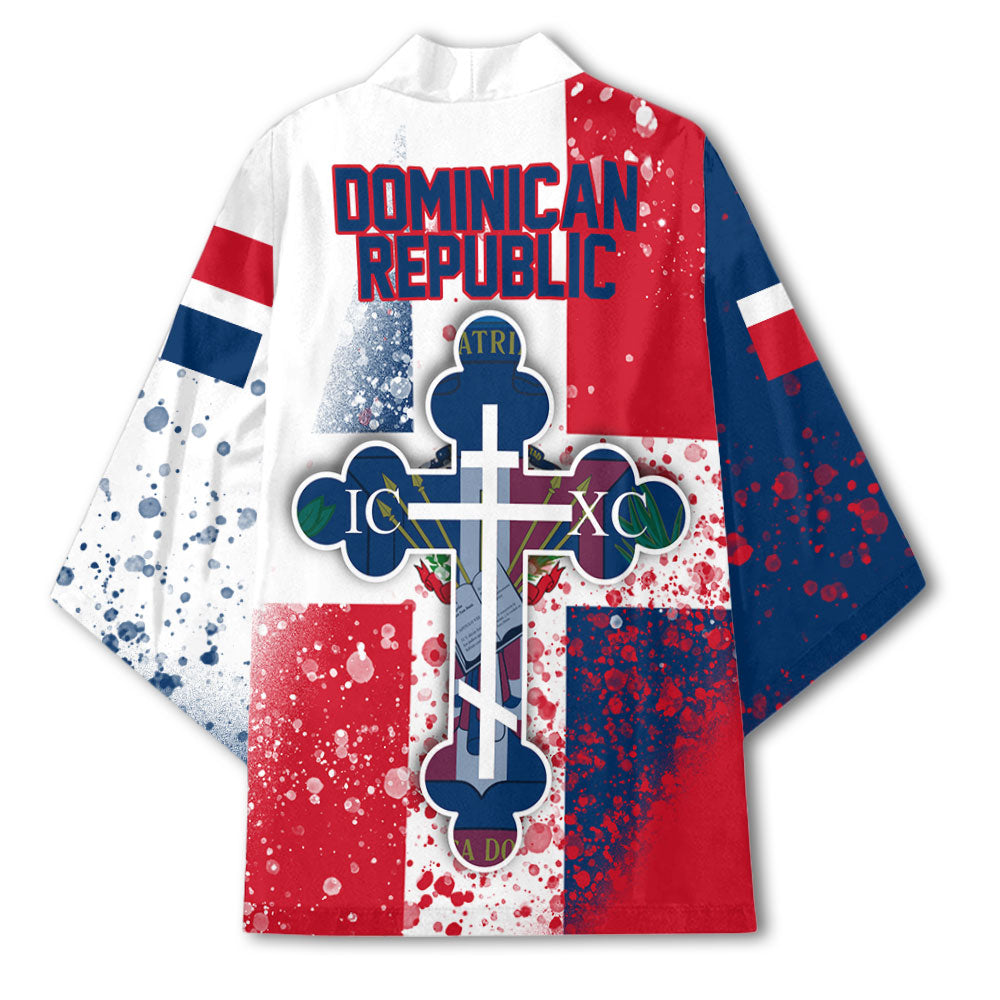 Dominican Republic Kimono Flag & Coat Of Arms Orthodox Style