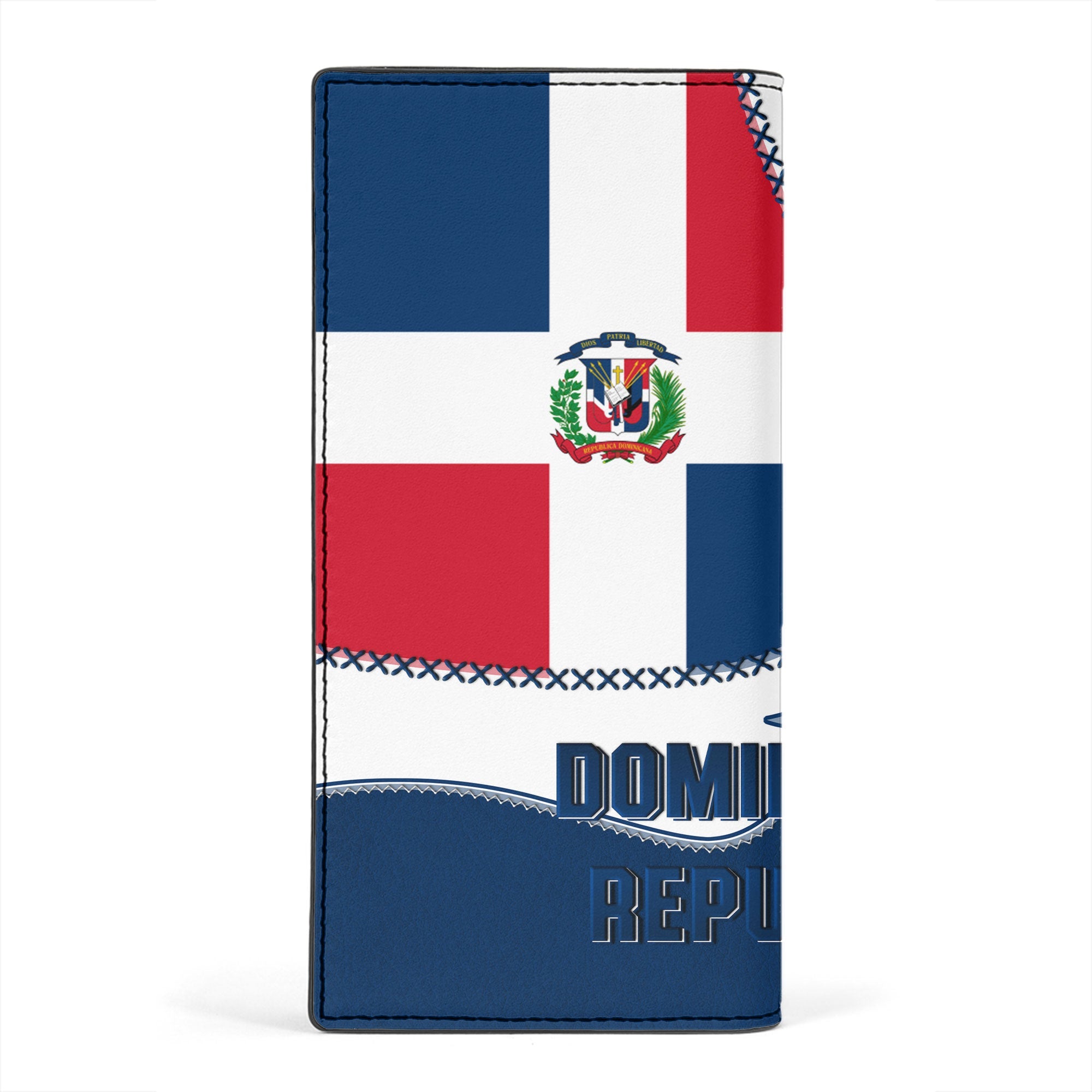 Dominican Republic Leather Wallet Flag & Coat Of Arms Leather Style