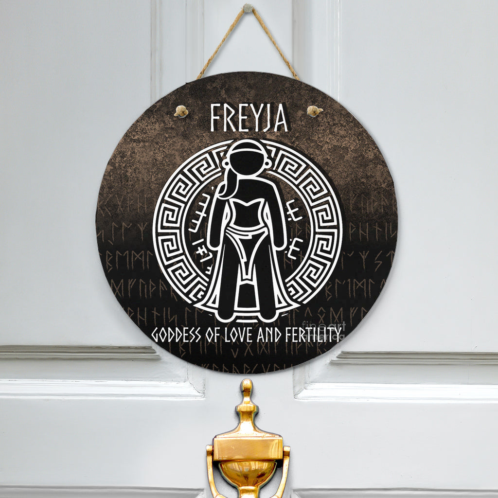 Viking Handing Door Sign Freyja The Goddess Of Love And Fertility – To ...