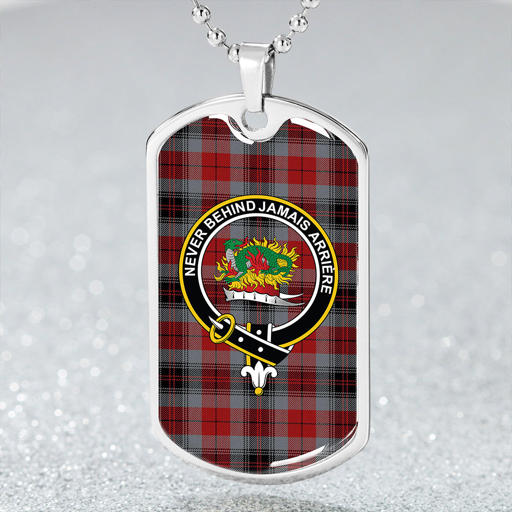 Douglas WCMM Clan Badge Classic Tartan Dog Tag Necklace