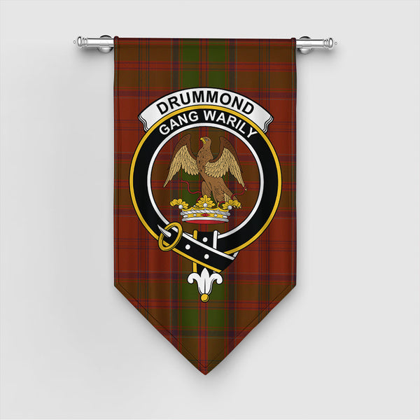 Drummond Clan Tartan Classic Crest Gonfalon