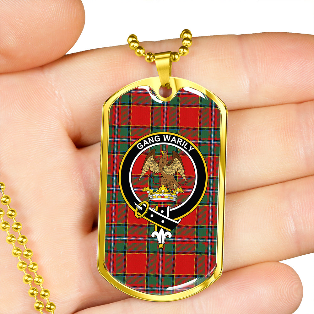 Drummond Modern Clan Badge Classic Tartan Dog Tag Necklace