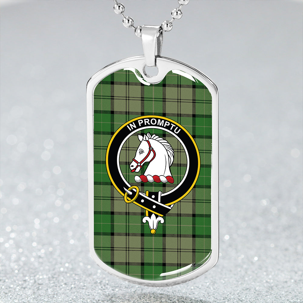 Dunbar Hunting Ancient Clan Badge Classic Tartan Dog Tag Necklace
