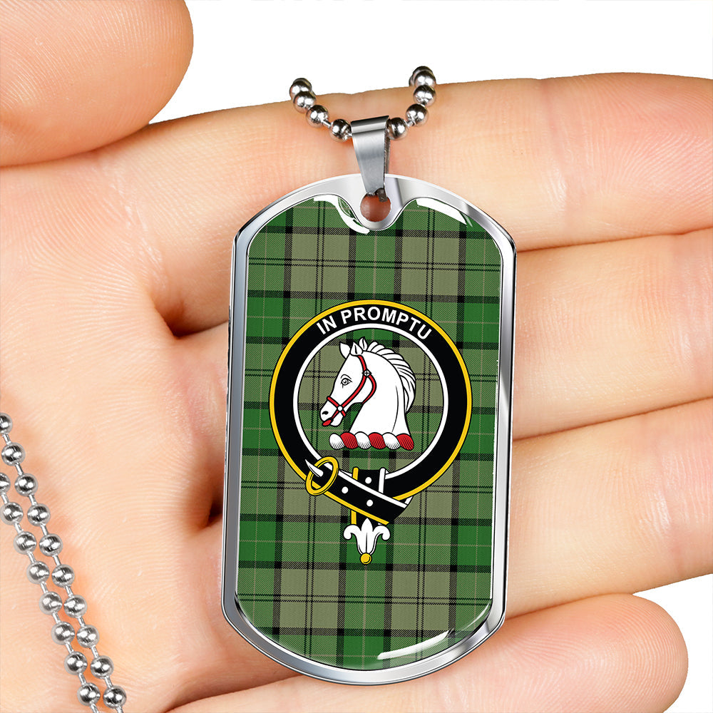 Dunbar Hunting Ancient Clan Badge Classic Tartan Dog Tag Necklace