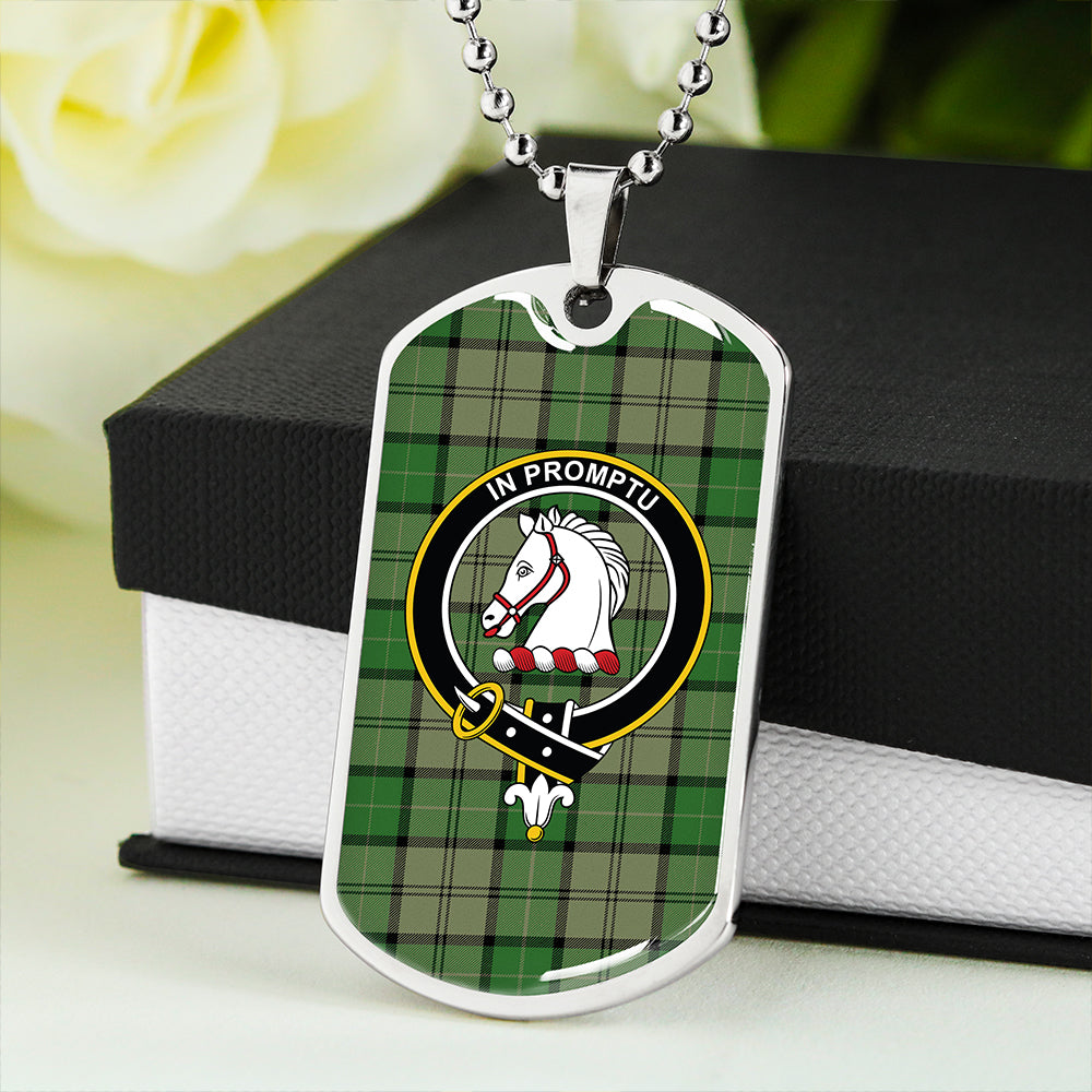 Dunbar Hunting Ancient Clan Badge Classic Tartan Dog Tag Necklace