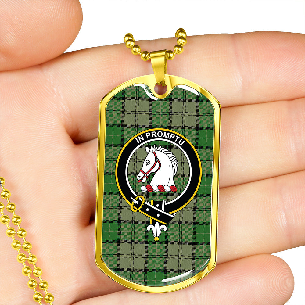 Dunbar Hunting Ancient Clan Badge Classic Tartan Dog Tag Necklace