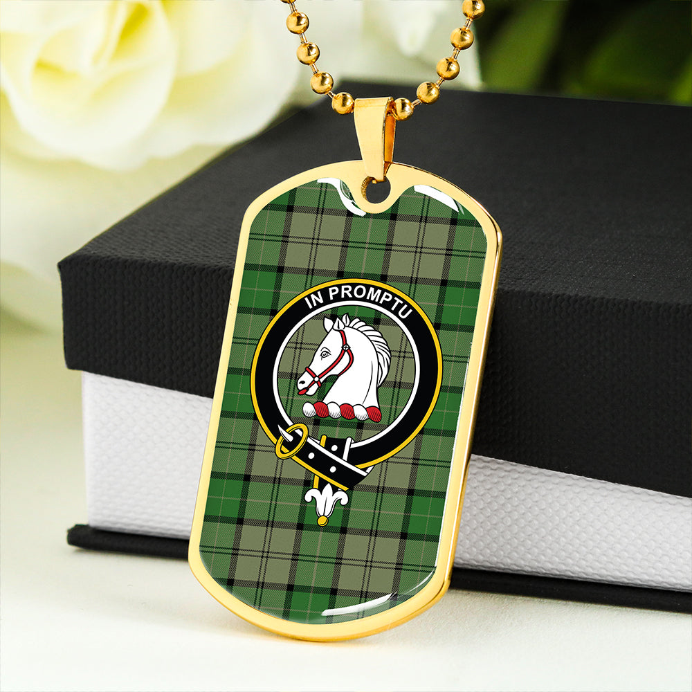 Dunbar Hunting Ancient Clan Badge Classic Tartan Dog Tag Necklace