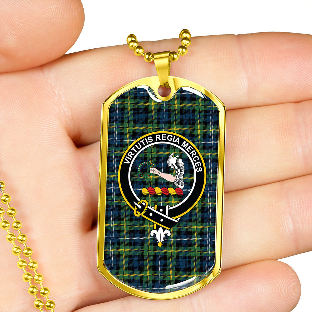 Dyce Modern Clan Badge Classic Tartan Dog Tag Necklace