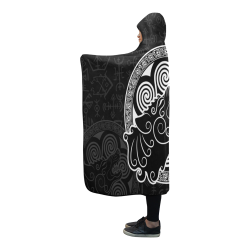 Viking Hooded Blanket Wolf Of 