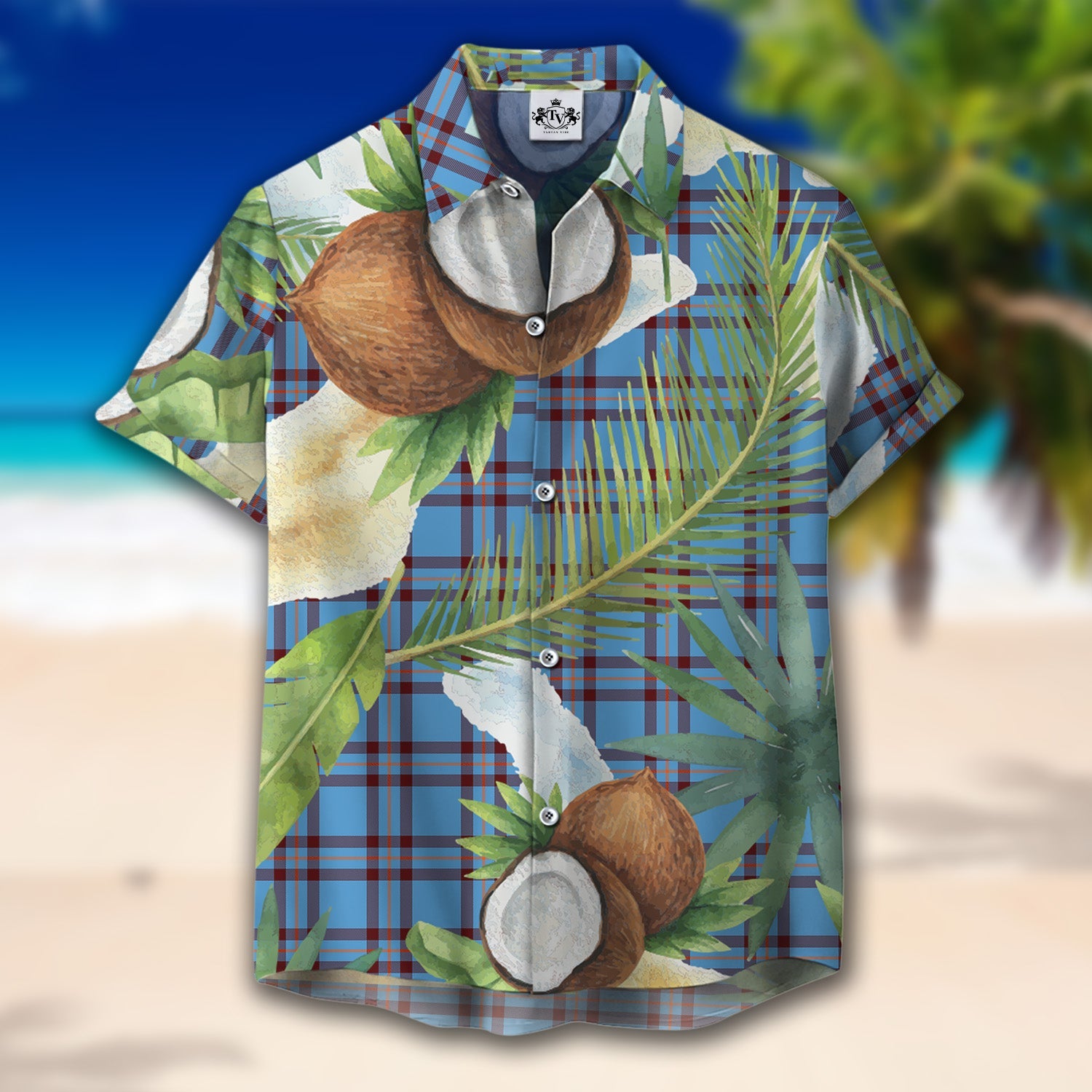 Scottish Tartan Elliot Ancient Clan Hawaiian Shirt Hibiscus - Tropical Garden Style