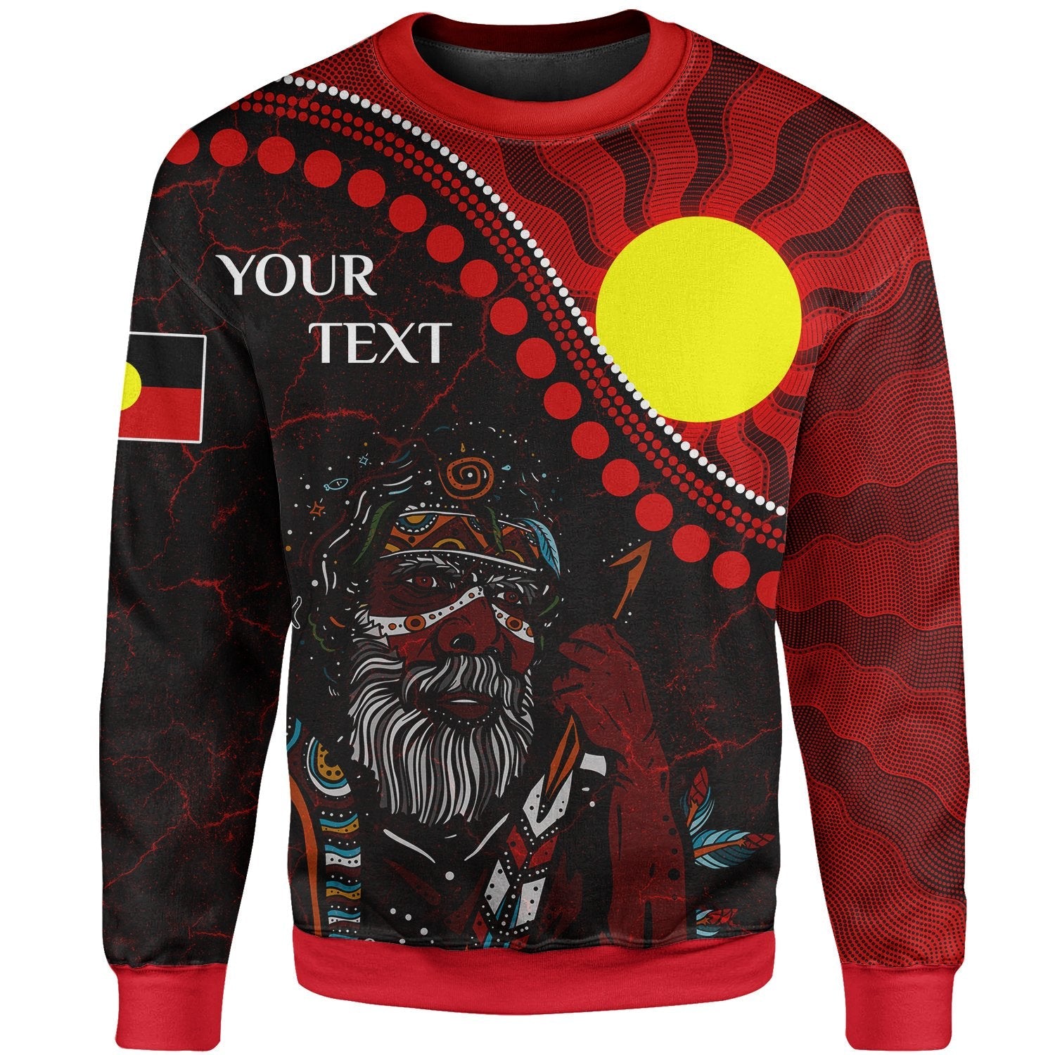 (Custom) Aboriginal Sweatshirts - Indigenous People And Sun