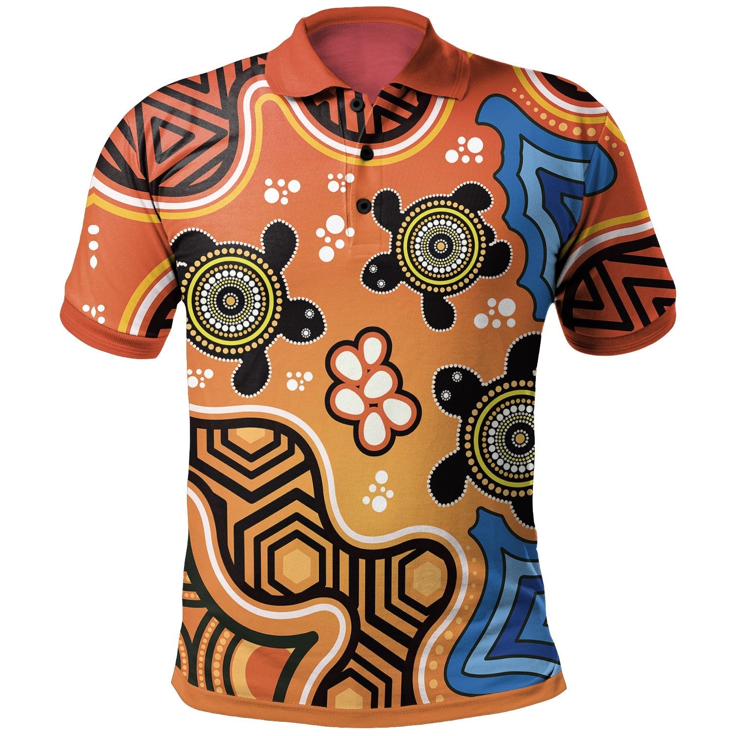 Aboriginal Polo - Indigenous Art Patterns Ver04 Polo Shirt