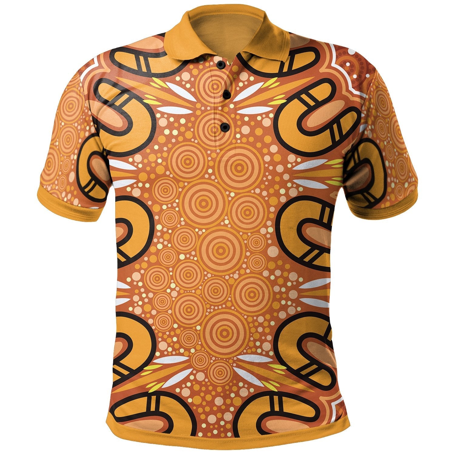Aboriginal Polo - Indigenous Art Patterns Ver03 Polo Shirt