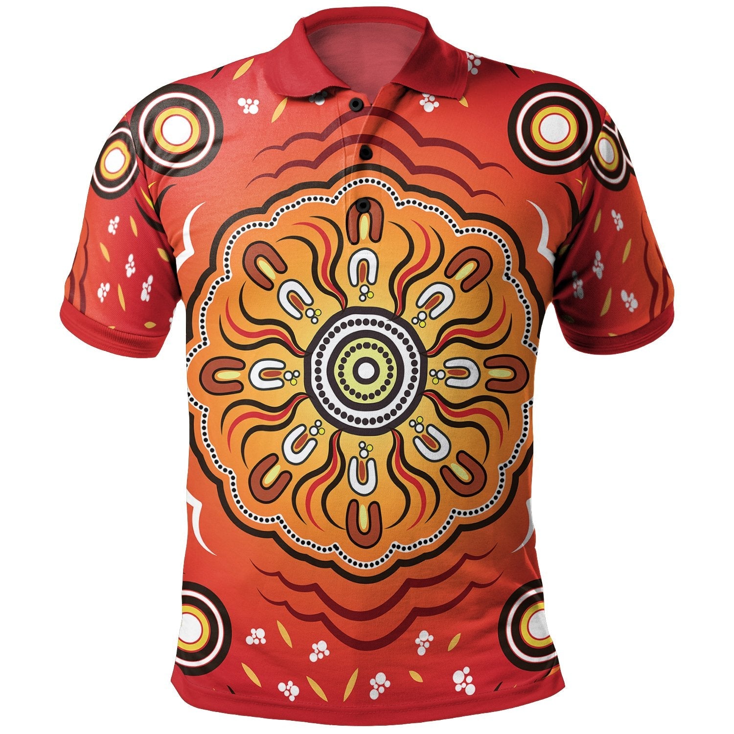 Aboriginal Polo - Indigenous Art Patterns Ver01 Polo Shirt