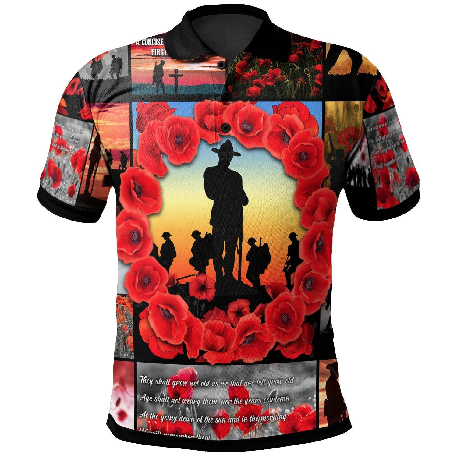 Anzac Polo - Always Remember Australia's Soldiers Polo Shirt