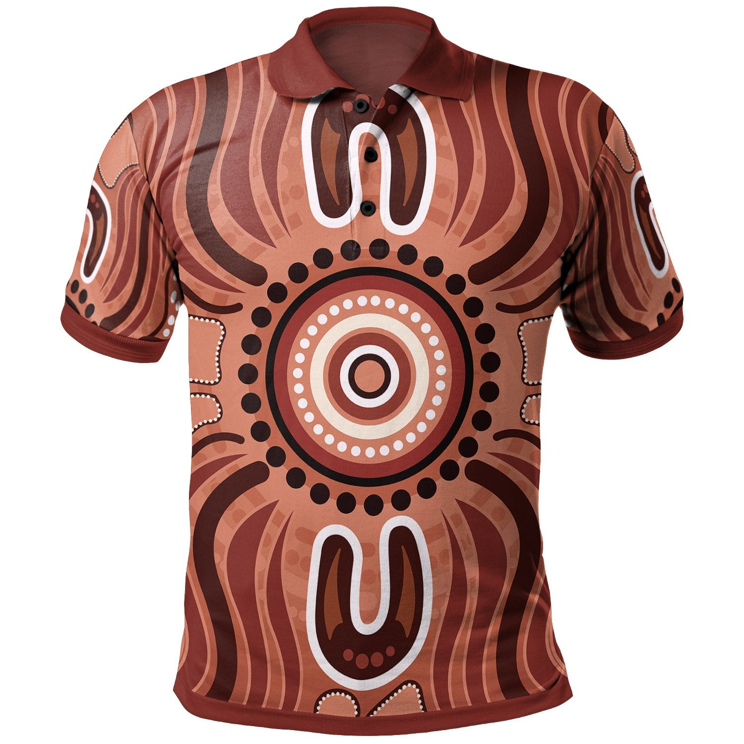 Aboriginal Polo - Indigenous Art Patterns Ver02 Polo Shirt