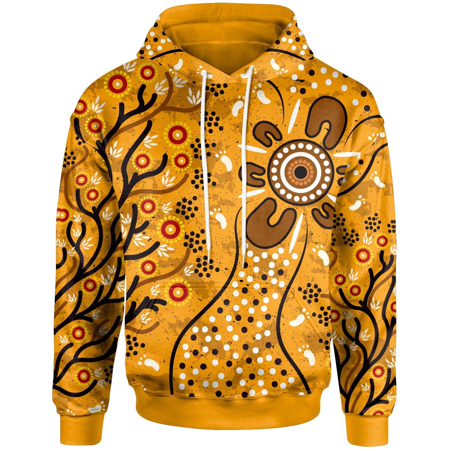 Hoodie - Aboriginal Art In Spring Style