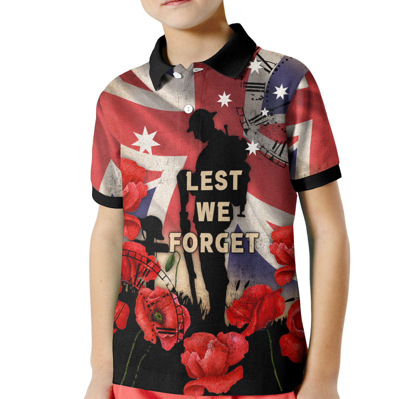 Anzac Polo - Anzac  A Day We Will Never Forget Kid Polo Shirt