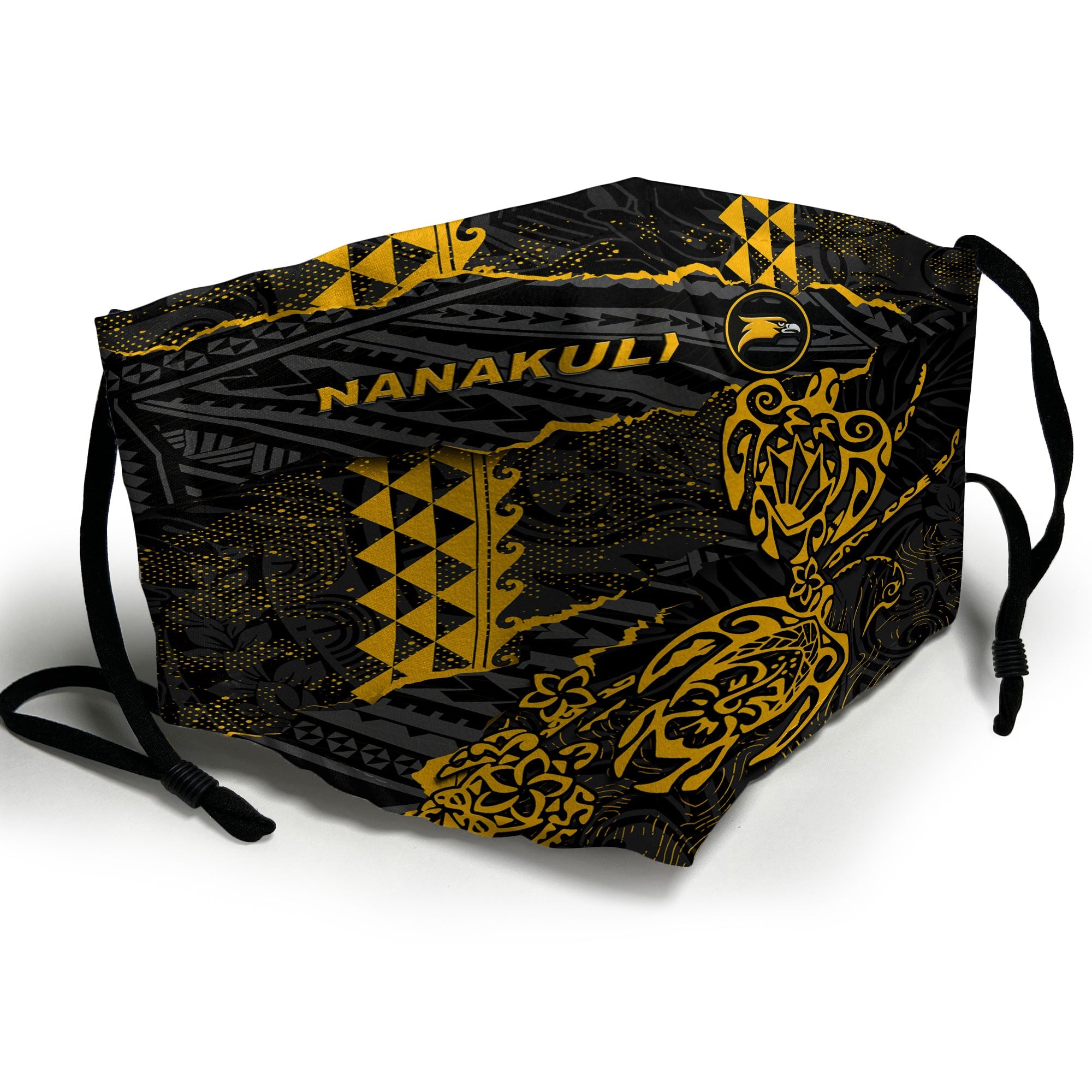 Hawaii Nanakuli High School Face Mask Polynesian Turtle Style