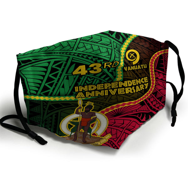 Vanuatu Face Mask Independence Day 43rd Anniversary Style