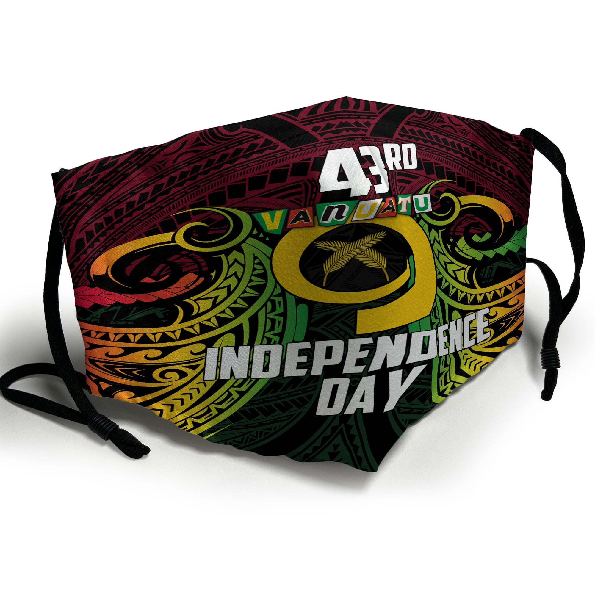 Vanuatu Face Mask Independence Day 43rd Anniversary Style 2