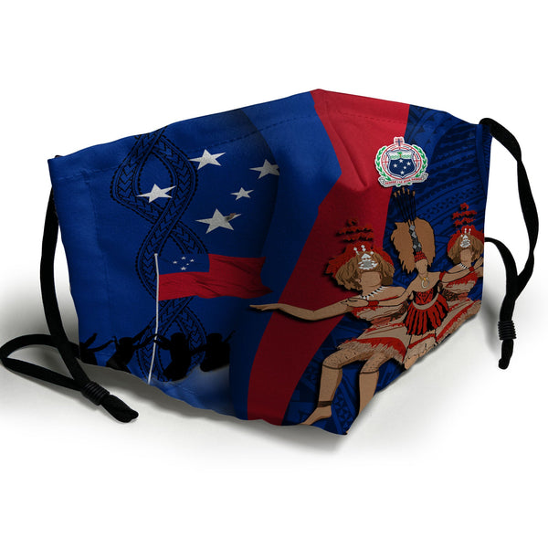 Samoa Independence Day Face Mask Celebrating Dance Style