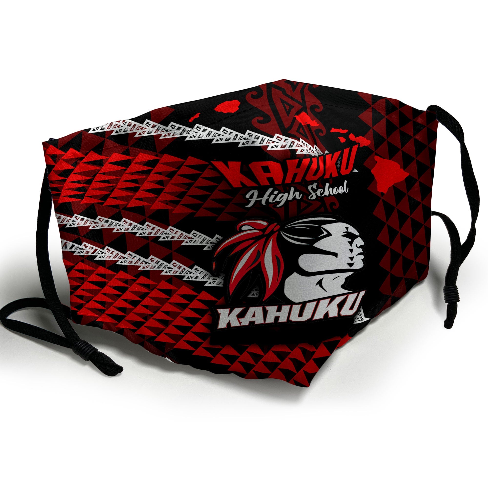 Hawaii Kahuku High & Intermediate School Face Mask Map Style